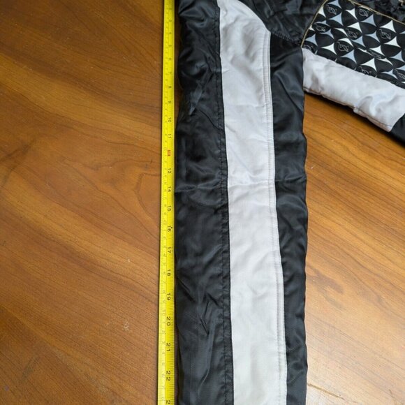 Vintage Baby Phat Bomber Puffer Jacket XL Y2K White Black Striped Spell Out Logo - Picture 10 of 16